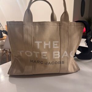 Marc Jacobs Beige Tote with Black Strap
